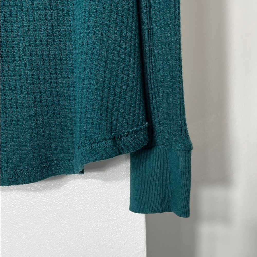 Altar'd State Deep Teal Hooded Sweatshirt - Picture 5 of 8